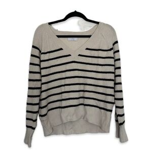 Striped V-Neck Sweater